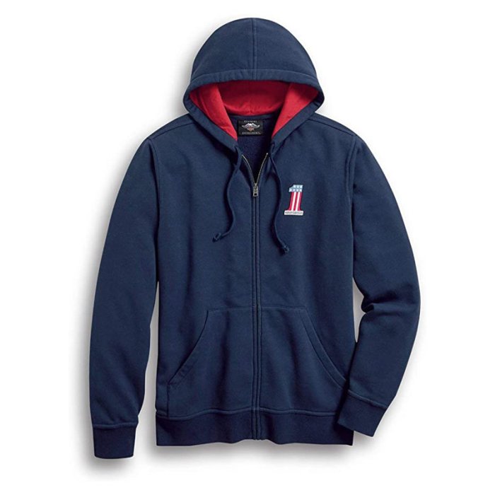 Nike - Felpa con cappuccio blu navy in pile tecnico con zip | ASOS