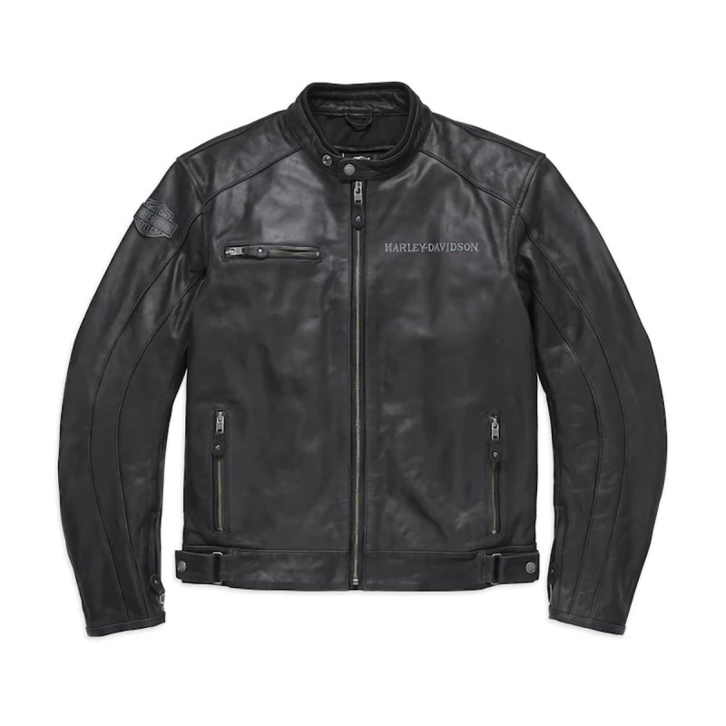 Uomo Giubbino in pelle Skull reflective