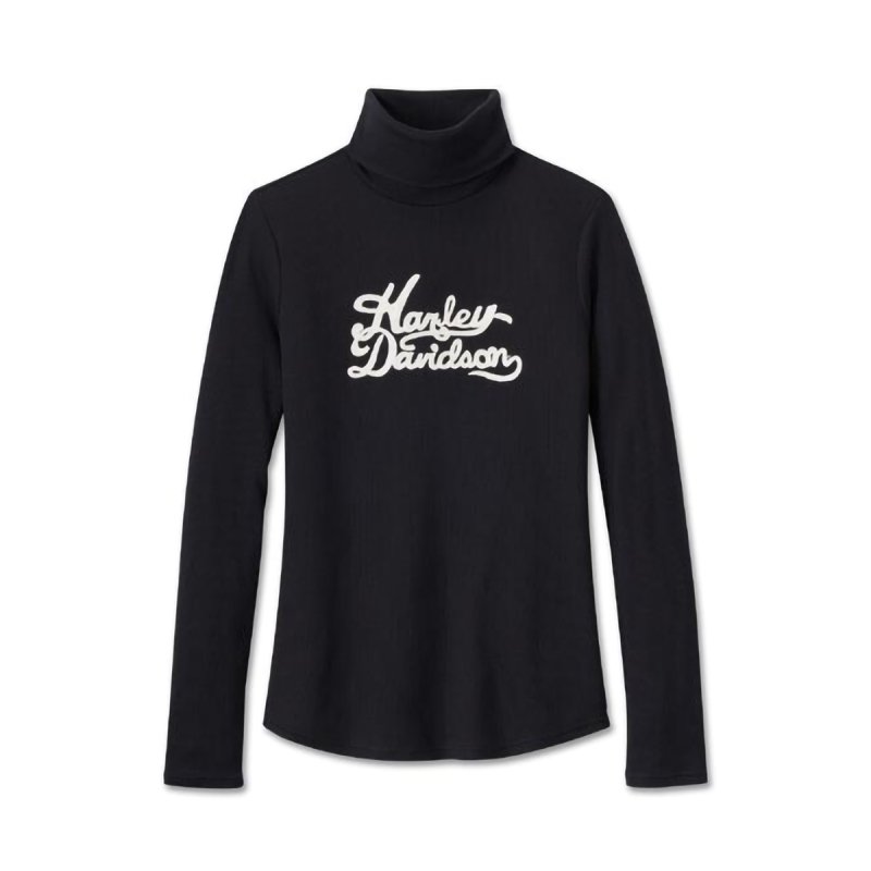 Dolcevita leggero black in cotone modal spandex