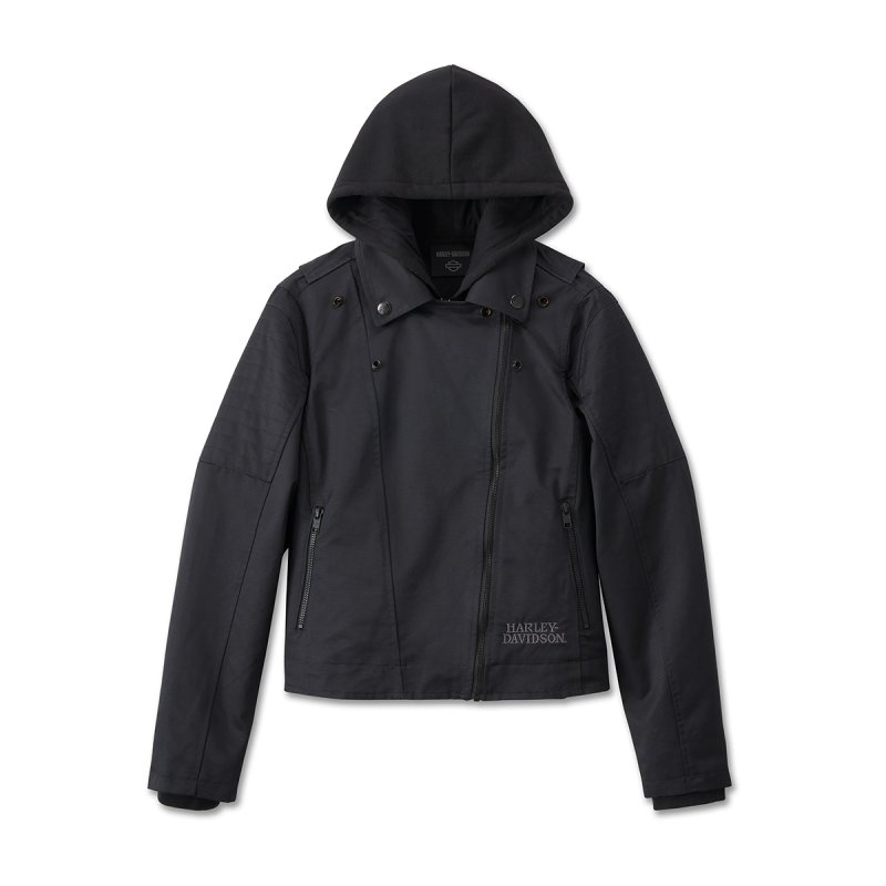 Giacca Willie G Skull 3 in 1 in cotone e nylon con felpa in pile removibile