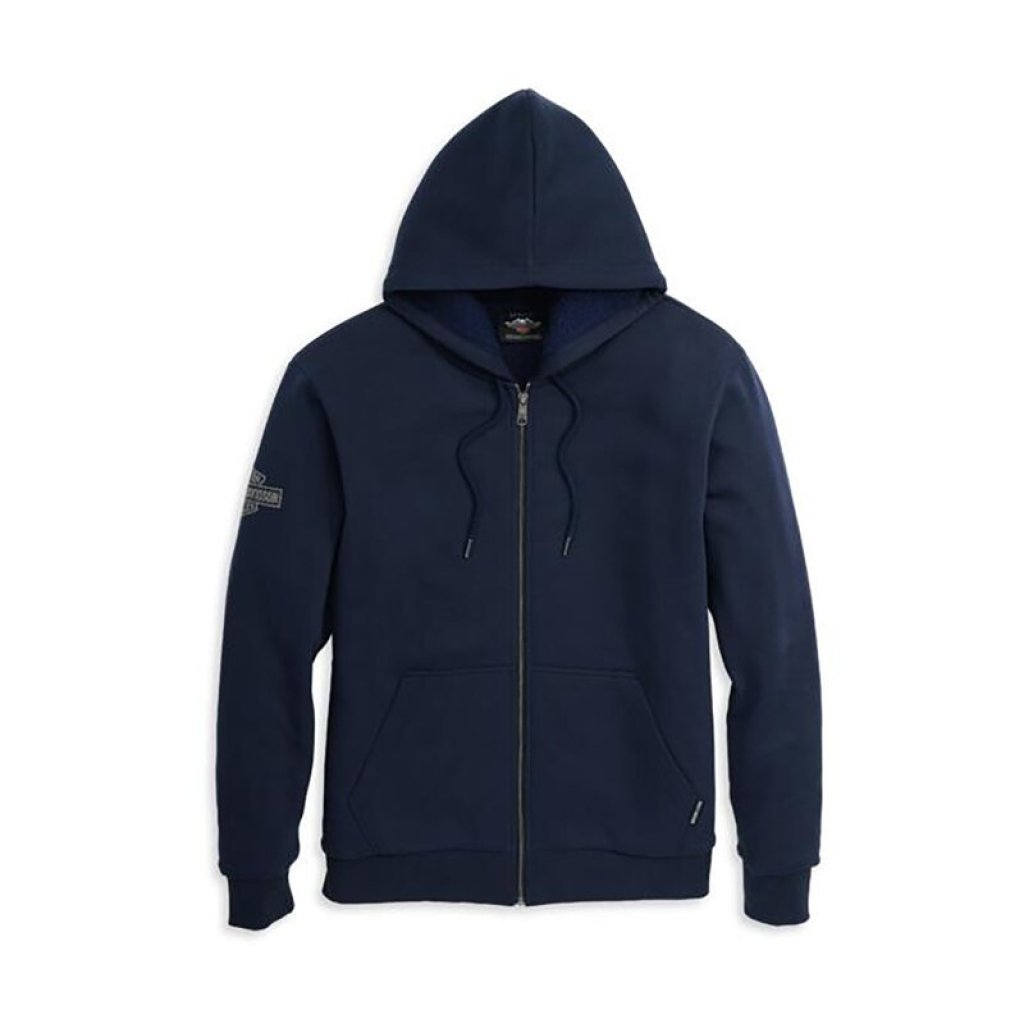Felpa Con Cappuccio Generisch 45 Biker | Blu Navy, Taglia XL, Per Motociclisti