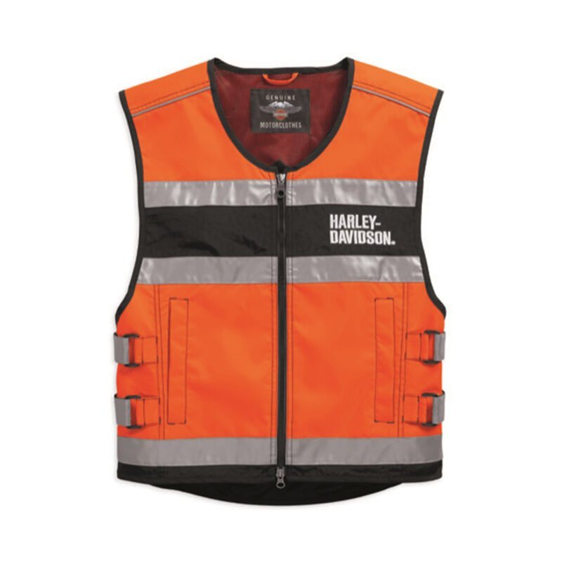 Gilet riflettente arancione certificato CE unisex