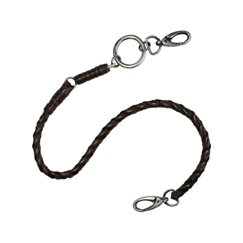 Catena in cuoio e metallo