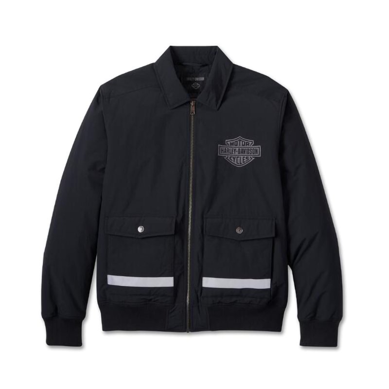 Giubbino con gilet staccabile woven black in Limited Edition