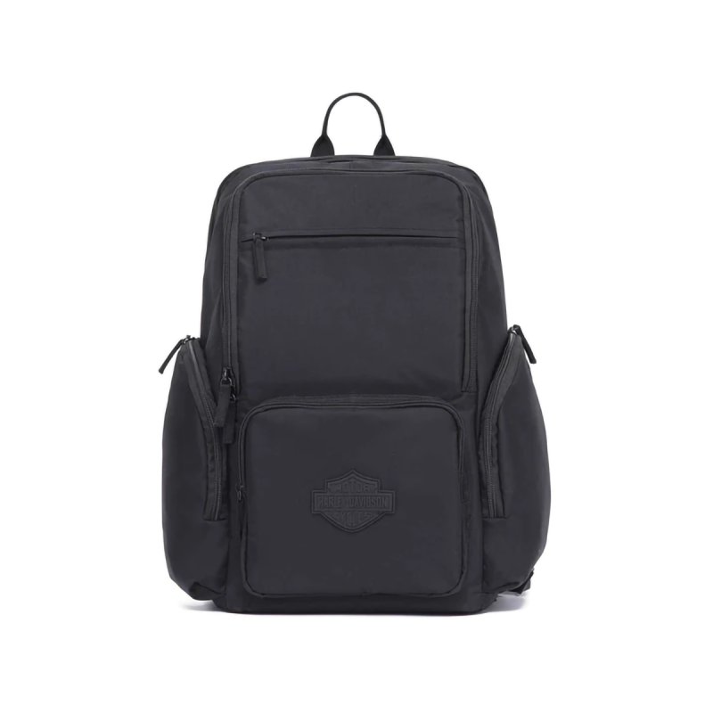 Zaino black crinkle nylon water resistant