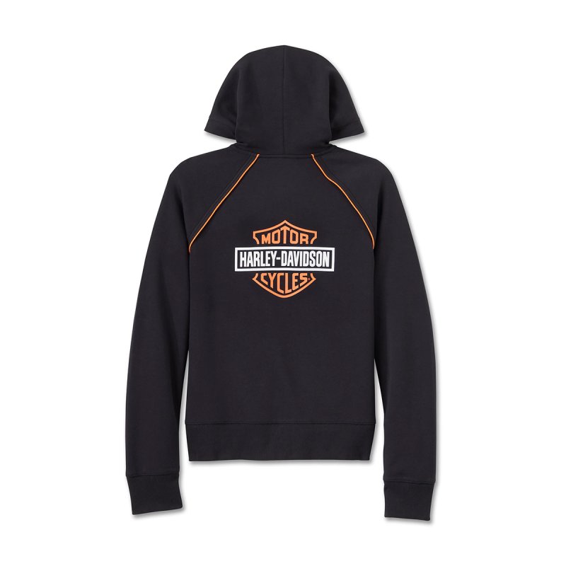 Felpa con cappuccio e zip Classic Bar & Shield  Black edizione limitata