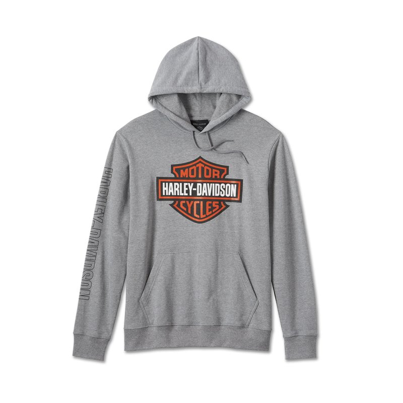 Felpa B&S Hoodie da uomo Medium Heather Grey