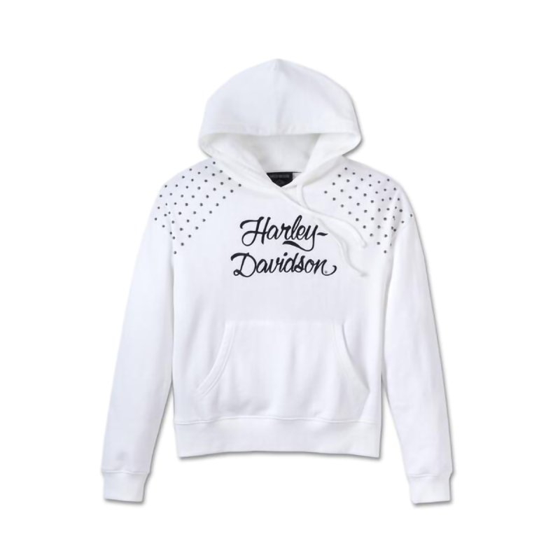 Felpa Studded Out Pull Over White in Limited Edition