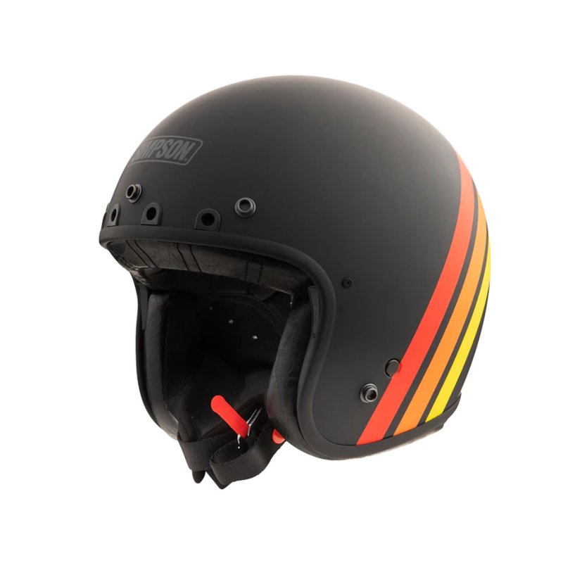 Casco Simpson Chopper Jet grafica Helwood
