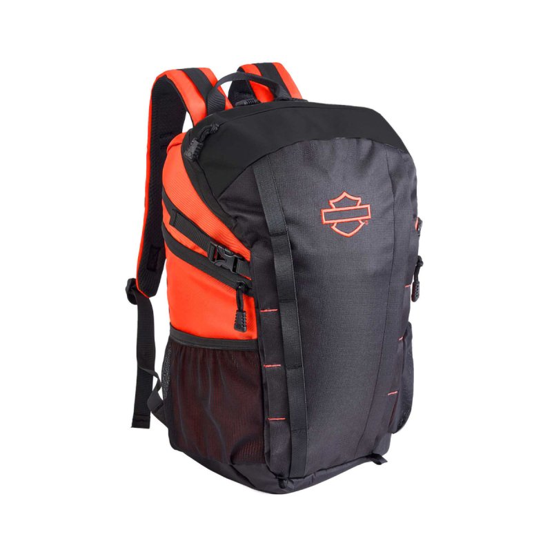 Zaino Street Cruiser black orange water resistant material
