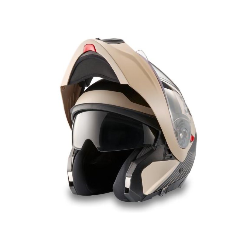 Casco Helmet Evo-Modular X17 DOT ECE nero e sabbia