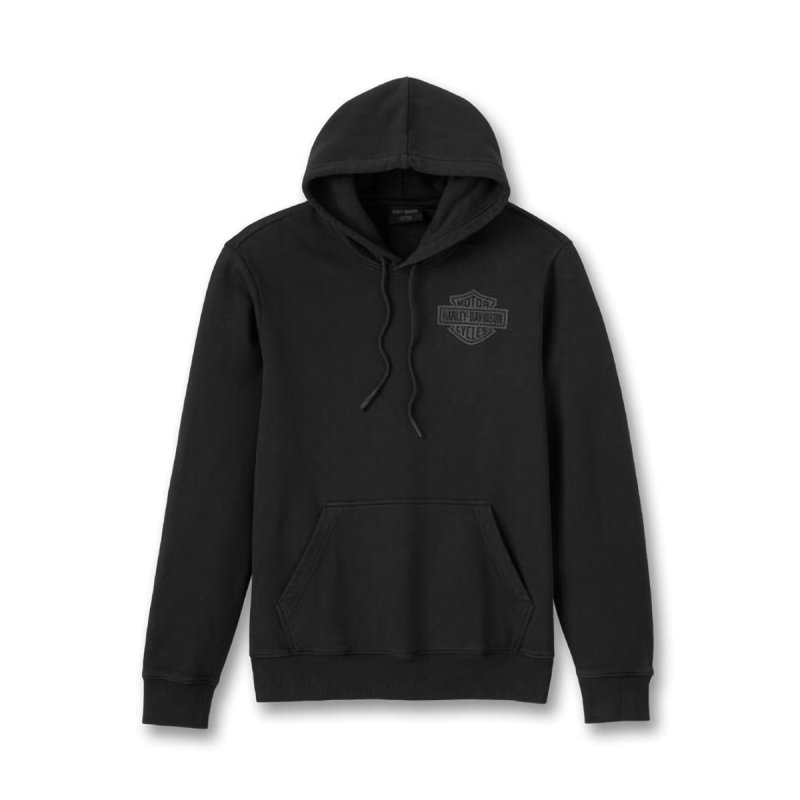 Felpa con cappuccio fiammata black in Limited Edition