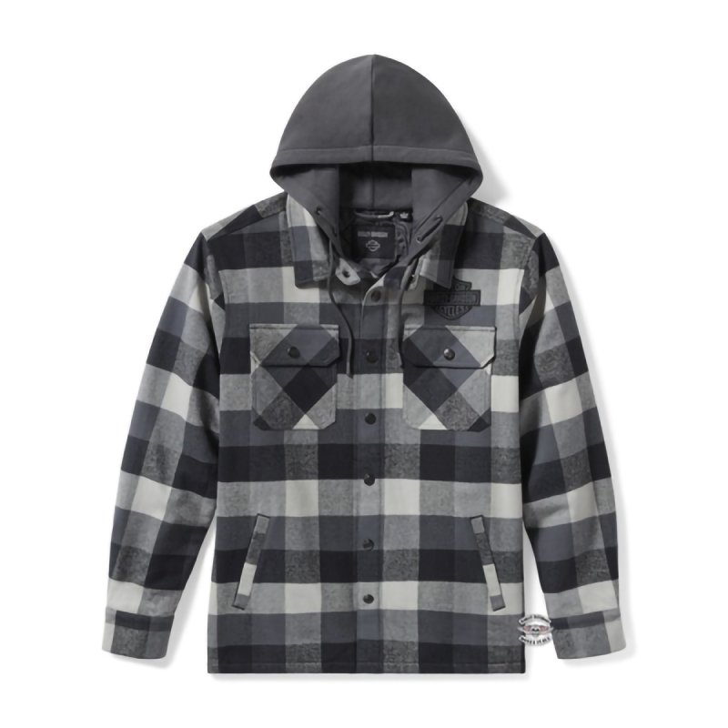 Camicia giacca trapuntata con cappuccio in Limited Edition