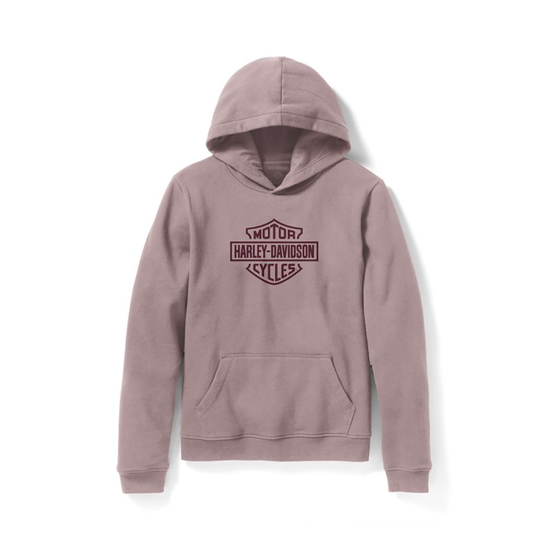 Felpa rosa con cappuccio donna