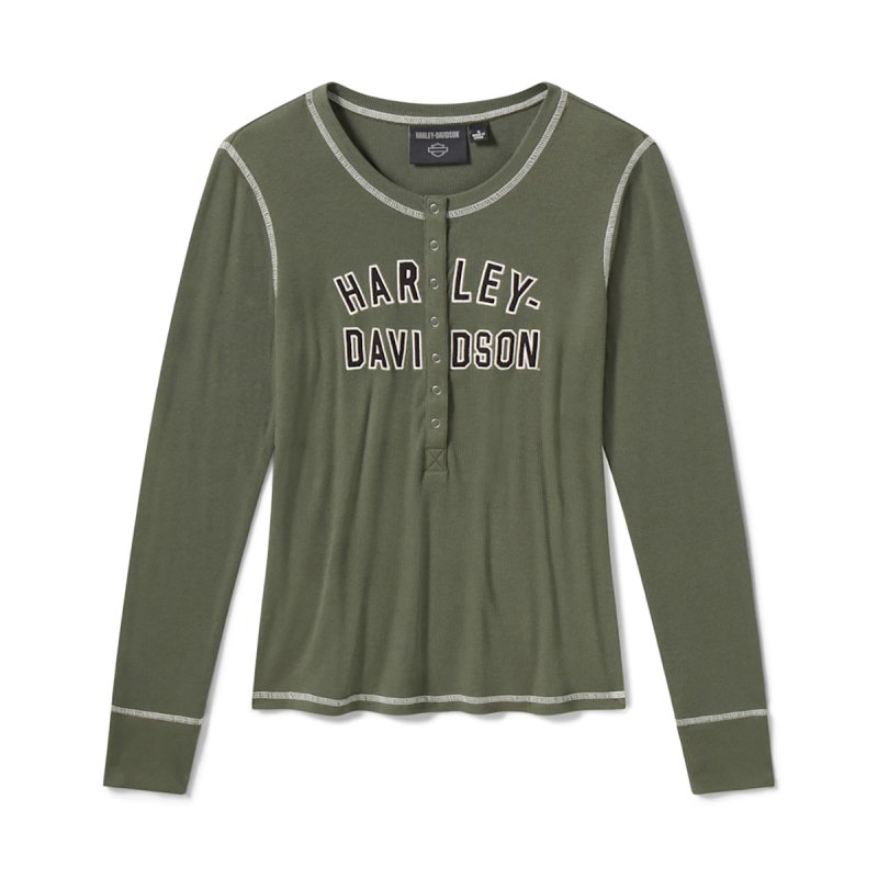 Maglia verde manica lunga donna